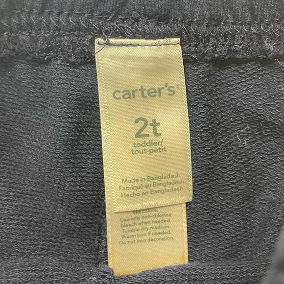 Carter’s Joggers Sweatpants navy blue lightweight Boys Size 2T - Picture 4 of 7